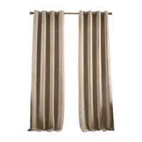 Elrene Home Fashions Huxley Grommet Top Energy Saving Blackout Single Curtain Panels