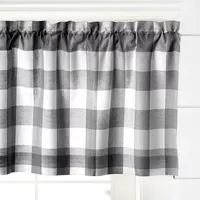 Elrene Home Fashions Farmhouse Living Buffalo Check Rod Pocket Valance