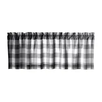 Elrene Home Fashions Farmhouse Living Buffalo Check Rod Pocket Valance