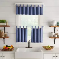 Elrene Home Fashions Tucker Solid Tab Top Valance