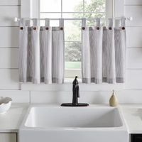 Elrene Home Fashions Tucker Stripe 2-pc. Tab Top Window Tier