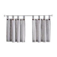 Elrene Home Fashions Tucker Stripe 2-pc. Tab Top Window Tier
