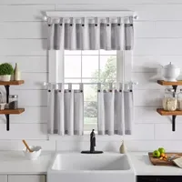 Elrene Home Fashions Tucker Stripe 2-pc. Tab Top Window Tier