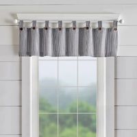 Elrene Home Fashions Tucker Stripe Tab Top Valance