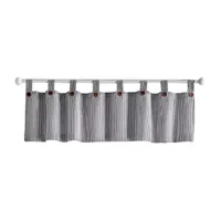 Elrene Home Fashions Tucker Stripe Tab Top Valances