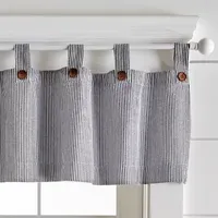 Elrene Home Fashions Tucker Stripe Tab Top Valances