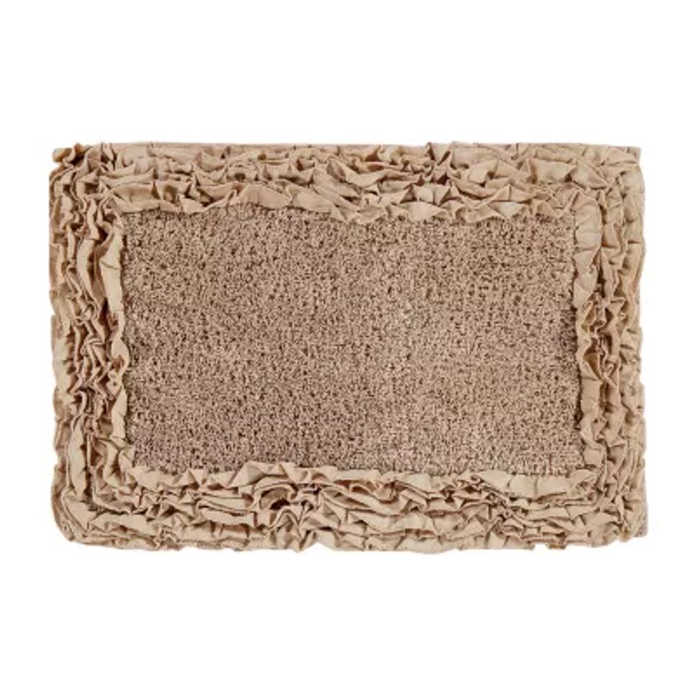 Better Trends Shaggy Border Mat Bath Rug