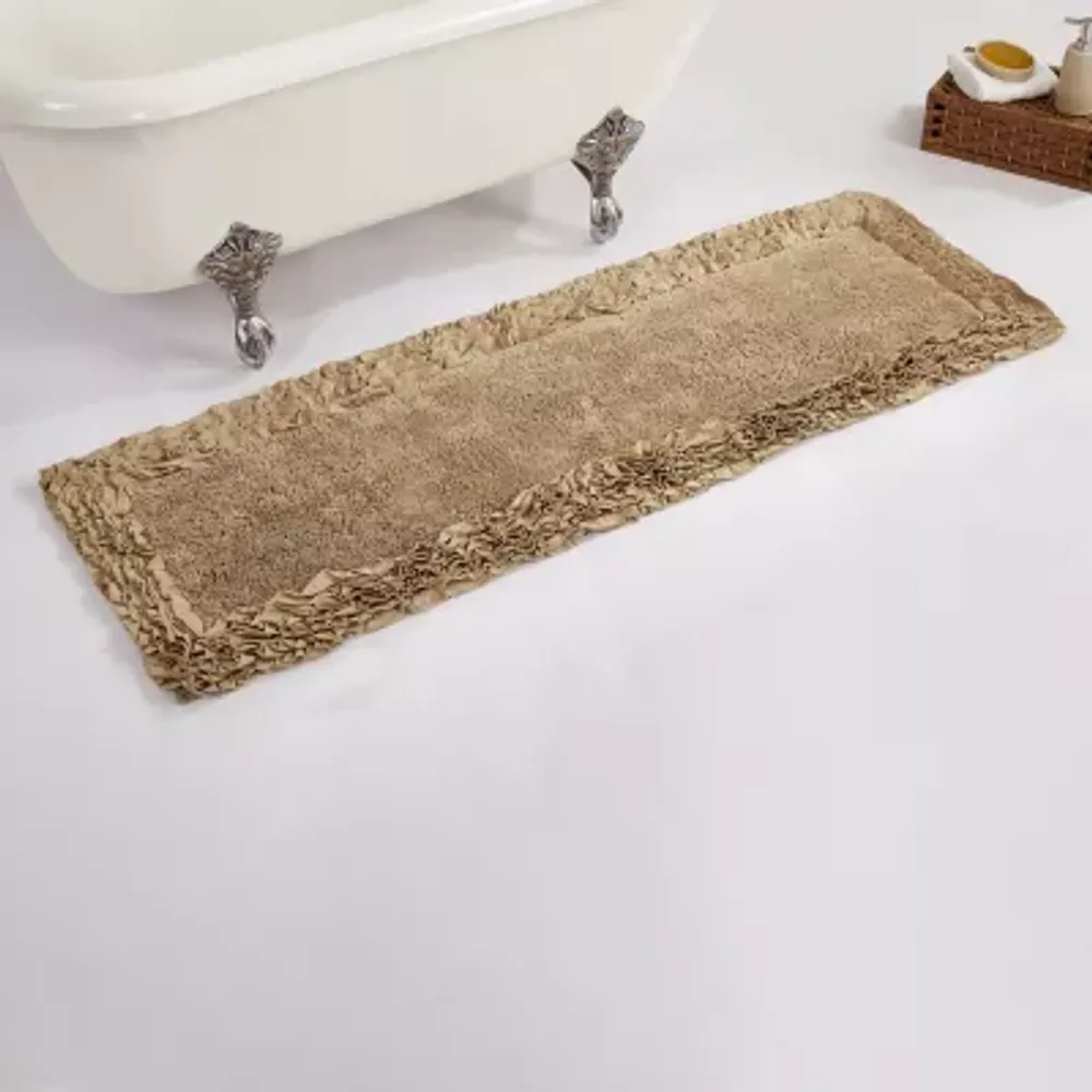 Better Trends Shaggy Border Mat Bathroom Rug Runner