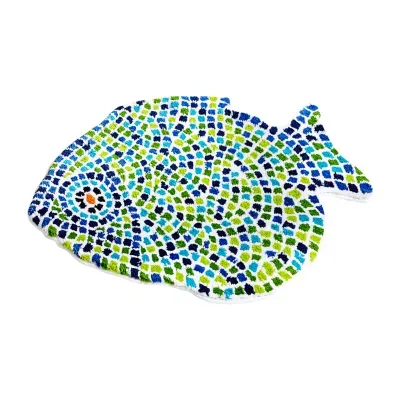 Better Trends Fish Mosaic Mat Bath Rug
