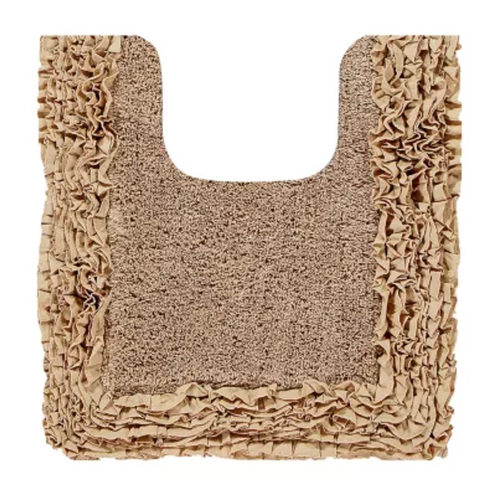 Better Trends Shaggy Border Mat Bath Contour Rug