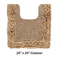 Better Trends Shaggy Border Mat Bath Contour Rug