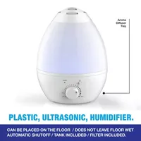 Bell + Howell Ultrasonic Color Changing Humidifier and Aroma Diffuser