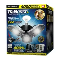 Bell + Howell Triburst Multi-Directional High Intensity Lighting for Indoor and Outdoor, Shop, Ceiling, and Garage Lighting