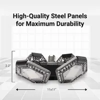 Bell + Howell Quadburst 5500 Lumens 4 Multi-Directional High Intensity Lighting Panels for Indoor and Outdoor, Shop, Ceiling, and Garage Lighting