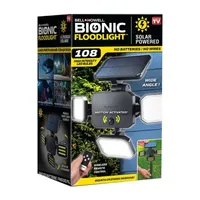 Bell + Howell Bionic Floodlight Solar-Powered, Motion-Sensing, Outdoor Light with Adjustable Panals