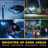 Bell + Howell Bionic Floodlight Solar-Powered, Motion-Sensing, Outdoor Light with Adjustable Panals