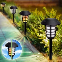 Bell + Howell Solar Powered Pathway  and Garden Lights with 2 Lighting Modes - Set of 4