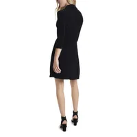 MSK Womens 3/4 Sleeve Shift Dress