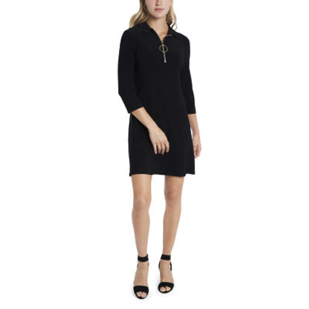 MSK Womens 3/4 Sleeve Shift Dress