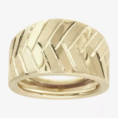 Made Italy Womens 13MM 14K Gold Band