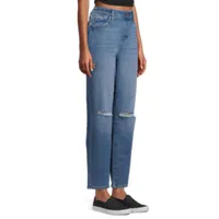 Arizona Juniors Womens High Rise Mom Jean