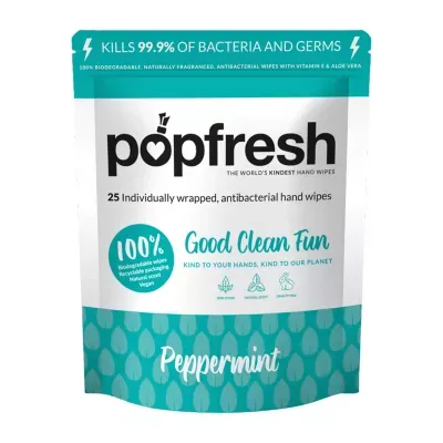 Pop Band Peppermint Antibacterial Hand Wipes