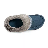 Isotoner Microsuede Square Womens Slip-On Slippers