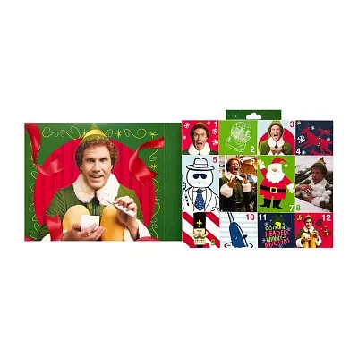 Warner Bros Elf Advent Calendar 12 Pair Crew Socks Mens