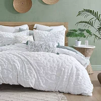 Peri Home Chenille Laurel 3-pc. Embroidered Duvet Cover Set