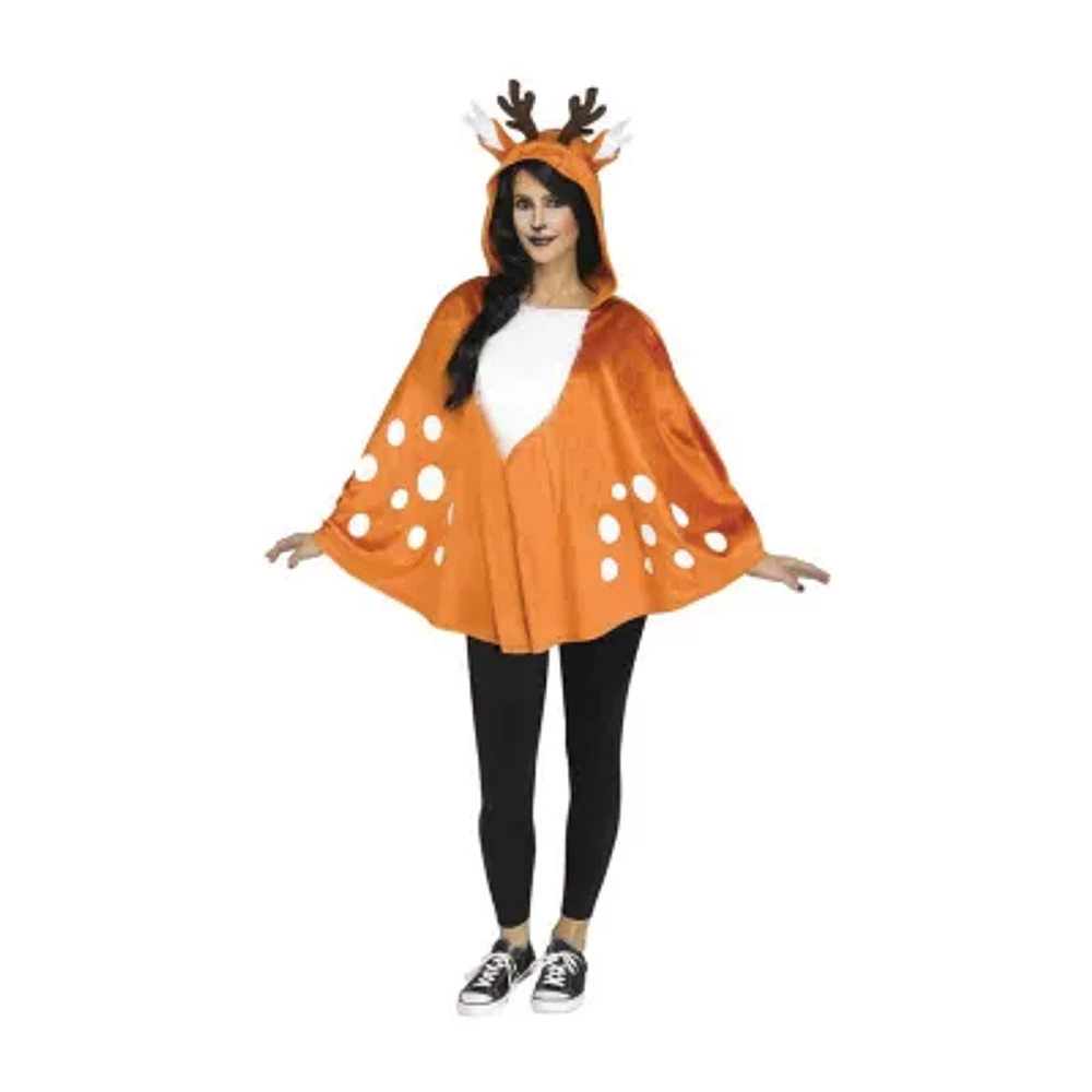 Womens Faun Poncho Costume