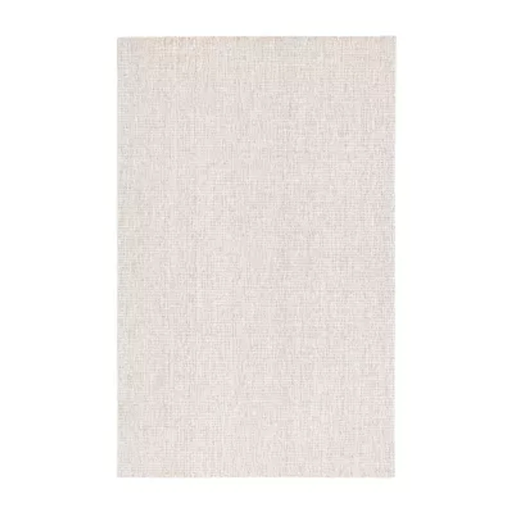 Martha Stewart Dania Solid Hand Tufted Washable Indoor Rectangular Area Rug