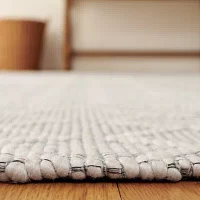 Martha Stewart Aria Bordered Loomed 6' X 6' Indoor Square Area Rug