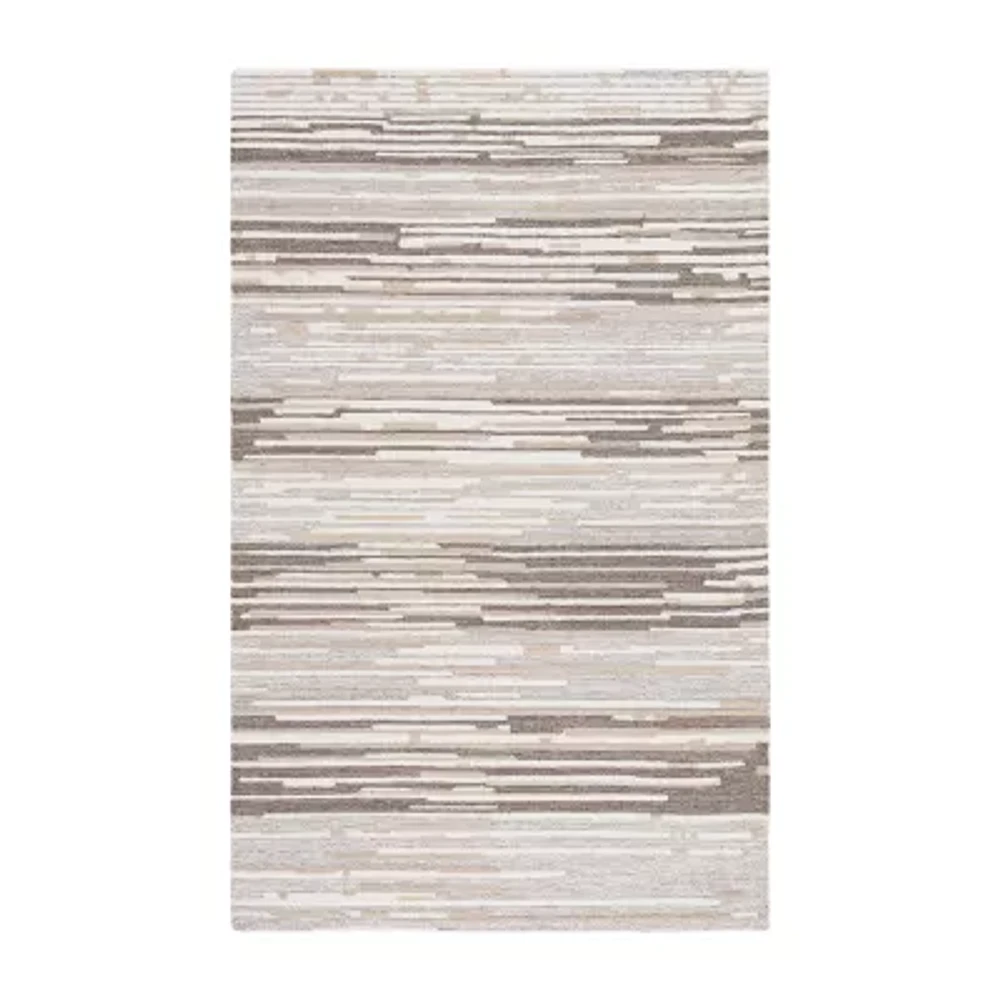 Martha Stewart Danica Stripe Hand Tufted 36" X 60" Indoor Rectangular Accent Rug