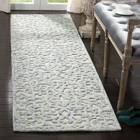 Martha Stewart Jada Floral Hand Tufted 27" X 96" Indoor Rectangular Runner