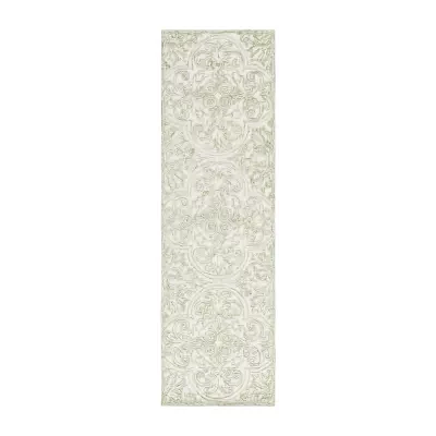 Martha Stewart Nora Medallion Hand Tufted Indoor Rectangular Accent Rug