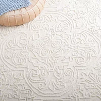 Martha Stewart Nora Medallion Hand Tufted Indoor Rectangular Accent Rug