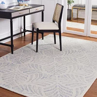 Martha Stewart Char Floral Hand Tufted Indoor Rectangular Area Rug