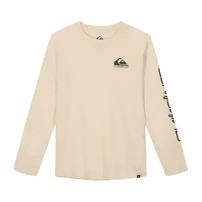 Quiksilver Big Boys Crew Neck Long Sleeve Graphic T-Shirt