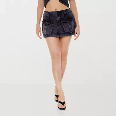 Forever 21 Womens Mid Rise Denim Skirt-Juniors