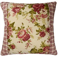 Waverly® Norfolk 18" Floral Square Decorative Pillow