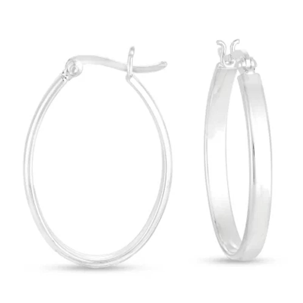 Sterling Silver 22.2mm Hoop Earrings