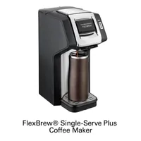 Hamilton Beach® FlexBrew® Single-Serve Plus Coffee Maker in Black