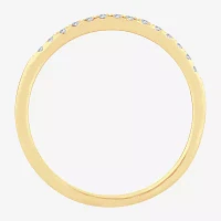 Diamond Accent Natural White 10K Gold Wedding Band