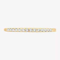 Diamond Accent Natural White 10K Gold Wedding Band