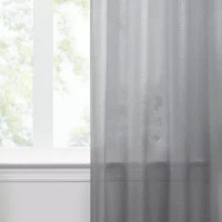 Vue Textured Voile Sheer Rod Pocket Set of 2 Curtain Panel