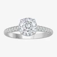 H-I / Si1) Womens 1 / CT. T.W. Lab Grown White Diamond 14K Gold Round Solitaire Engagement Ring