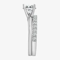 (H-I / SI2-I1) Womens 2  CT. T.W. Lab Grown White Diamond 10K or 14K Gold Round Solitaire Bridal Set