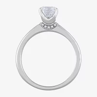 (H-I / Si1) Womens 1 CT. Lab Grown White Diamond 14K Gold Round Solitaire Engagement Ring