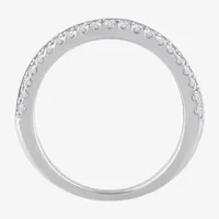 (H-I / Si1) 4.5MM 1 1/10 CT. T.W.  Lab Grown White Diamond 14K Gold Anniversary Wedding Band