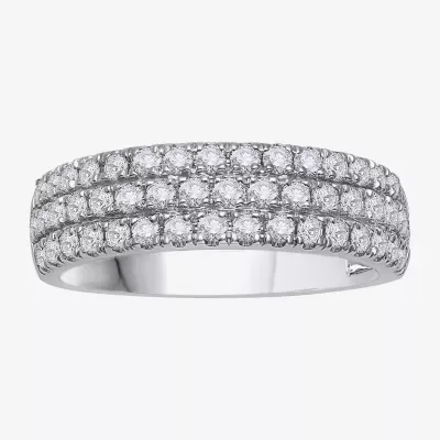(H-I / Si1) 4MM 1 CT. T.W. Lab Grown White Diamond 14K Gold Anniversary Wedding Band